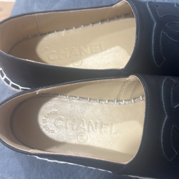 Black Espadrille Flats - Picture 2 of 4